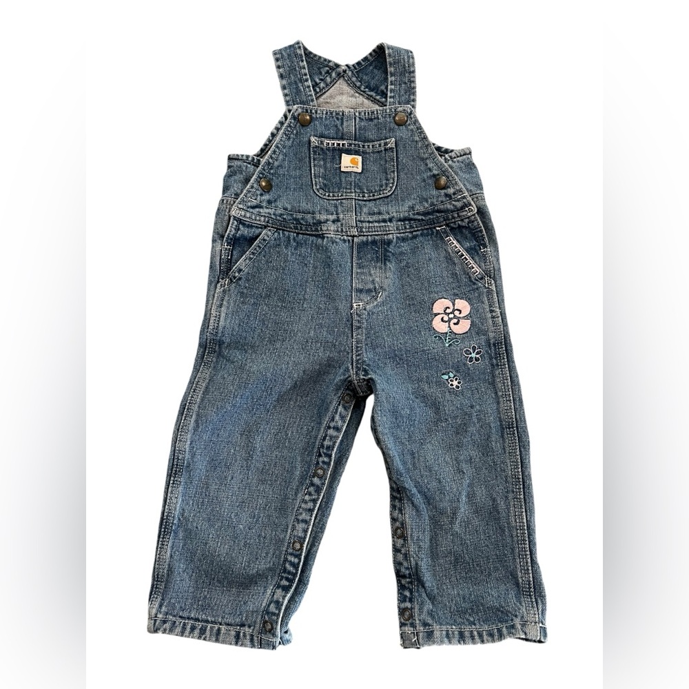 Carhartt • Floral Embroidered Overalls
